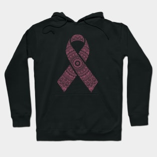 Pink Mandala Ribbon Breast Cancer Awareness Hoodie